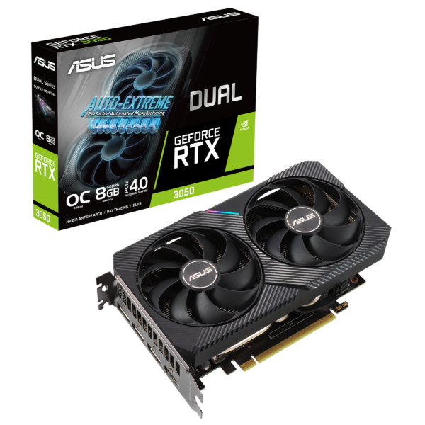 Tarjeta Gráfica ASUS Dual GeForce RTX 3050 OC Edition 6GB GDDR6 PCI-E 4.0